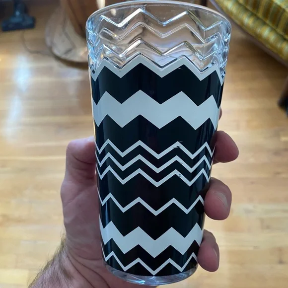 Missoni for Target 8 Black and White Chevron Glasses - Picture 3 of 3